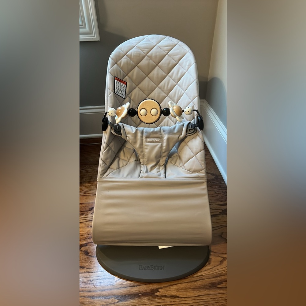 Baby bjorn bouncer with toy attachment